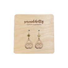 Load image into Gallery viewer, Ouija Board Planchette Earrings (Wood)