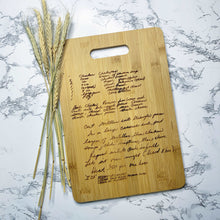 Load image into Gallery viewer, Custom Engraved Bamboo Cutting Board