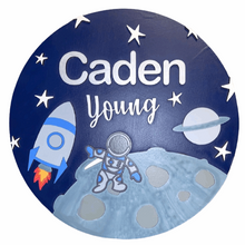 Load image into Gallery viewer, Astronaut & Spaceship Name Sign