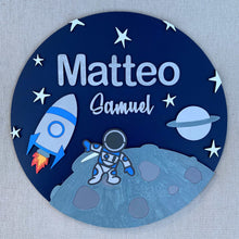 Load image into Gallery viewer, Astronaut & Spaceship Name Sign