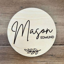 Load image into Gallery viewer, Mini Round Name Sign (Engraved only)