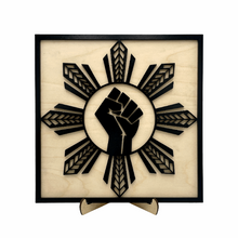 Load image into Gallery viewer, BLM x AAPI Tribal Solidarity Frame v3 (PI Sun)