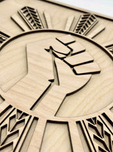 Load image into Gallery viewer, BLM x AAPI Tribal Solidarity Frame v3 (PI Sun)