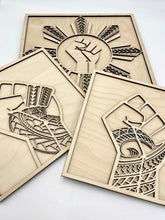 Load image into Gallery viewer, BLM x AAPI Tribal Solidarity Frame v3 (PI Sun)