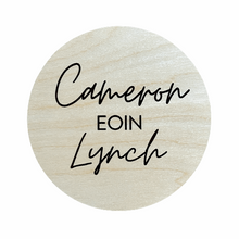 Load image into Gallery viewer, Mini Round Name Sign (Engraved only)