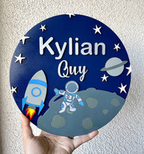 Load image into Gallery viewer, Astronaut & Spaceship Name Sign