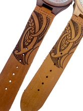 Load image into Gallery viewer, Tribal Engraved Wood Watch - Sandalwood