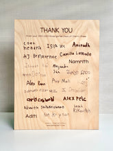 Load image into Gallery viewer, "Teacher, you are..." ABC's Appreciation Sign (SF Giants) w/Personalized Engraving