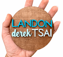 Load image into Gallery viewer, Mini Round Name Sign