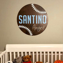 Load image into Gallery viewer, Baseball Name Sign