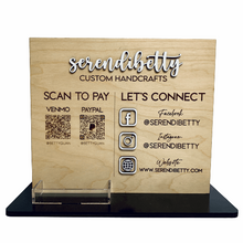 Load image into Gallery viewer, Payment & Social Media Sign