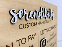 Load image into Gallery viewer, Payment & Social Media Sign