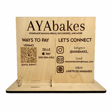 Load image into Gallery viewer, Payment & Social Media Sign