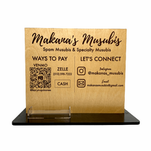 Load image into Gallery viewer, Payment & Social Media Sign