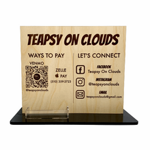 Load image into Gallery viewer, Payment & Social Media Sign