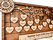Load image into Gallery viewer, Hanging Hearts Frame School Edition