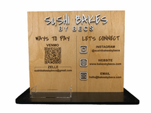 Load image into Gallery viewer, Payment & Social Media Sign