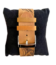 Load image into Gallery viewer, Tribal Engraved Wood Watch - Sandalwood