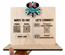 Load image into Gallery viewer, Payment & Social Media Sign