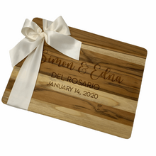 Load image into Gallery viewer, Custom Engraved Teak Wood Cutting Board
