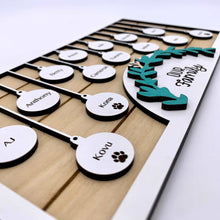 Load image into Gallery viewer, Personalized Holiday Family Frame (Baubles)