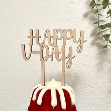 Load image into Gallery viewer, Happy V-Day Cake Topper