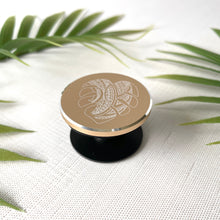 Load image into Gallery viewer, Tribal Engraved Phone Grip - Monstera (Metal)