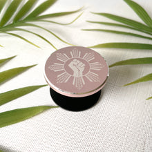 Load image into Gallery viewer, Tribal Engraved Phone Grip - AAPI x BLM (Metal)