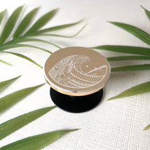 Load image into Gallery viewer, Tribal Engraved Phone Grip - Wave (Metal)