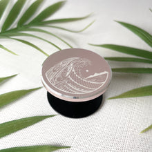 Load image into Gallery viewer, Tribal Engraved Phone Grip - Wave (Metal)