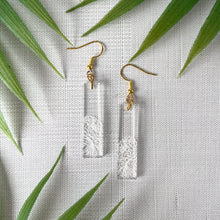 Load image into Gallery viewer, Half Peony Bar Earrings (Acrylic)