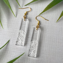 Load image into Gallery viewer, Half Peony Bar Earrings (Acrylic)