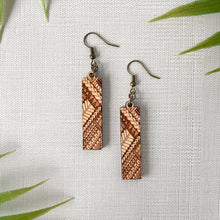 Load image into Gallery viewer, Tribal Bar Earrings (Wood)