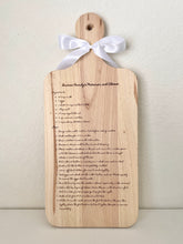 Load image into Gallery viewer, Custom Engraved Rubberwood Charcuterie Board w/Handle