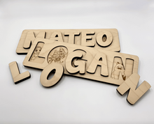 Load image into Gallery viewer, Personalized Wooden Name Puzzle