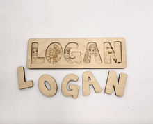 Load image into Gallery viewer, Personalized Wooden Name Puzzle