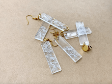 Load image into Gallery viewer, Half Peony Bar Earrings (Acrylic)