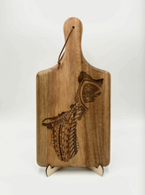 Load image into Gallery viewer, Guam Tribal Engraved Cutting Board w/Handle