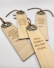 Load image into Gallery viewer, Lotus Bookmark (Wood)
