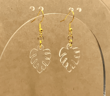 Load image into Gallery viewer, Mini Monstera Earrings (Acrylic)