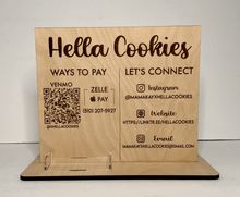 Load image into Gallery viewer, Payment & Social Media Sign