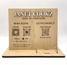 Load image into Gallery viewer, Payment & Social Media Sign