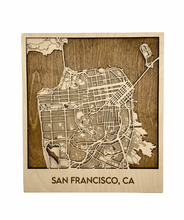 Load image into Gallery viewer, 3D Map of San Francisco