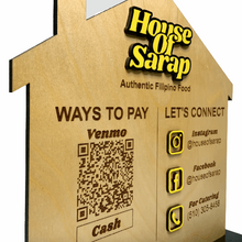 Load image into Gallery viewer, Payment & Social Media Sign