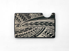 Load image into Gallery viewer, Full Tribal Engraved Metal Wallet - Black