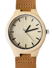 Load image into Gallery viewer, Tribal Engraved Wood Watch - Maple