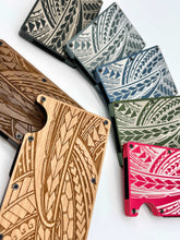 Load image into Gallery viewer, Full Tribal Engraved Metal Wallet - Black