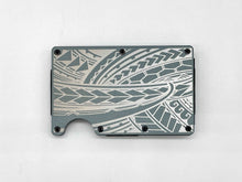 Load image into Gallery viewer, Full Tribal Engraved Metal Wallet - Gray