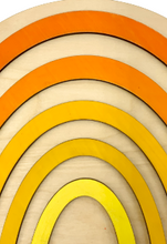 Load image into Gallery viewer, Wooden Rainbow with Macrame (Orange & Yellow)