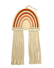 Load image into Gallery viewer, Wooden Rainbow with Macrame (Terracotta)